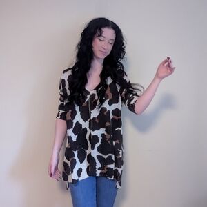 Show Me Your Mumu Animal Print Oversized Sweater